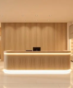 quầy thu ngân có đèn led trang trí