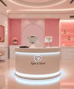 quầy thu ngân có đèn led trang trí