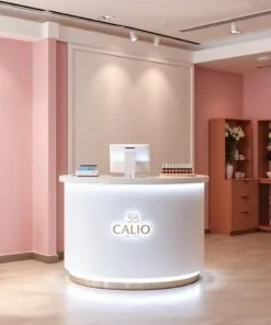 quầy thu ngân có đèn led trang trí