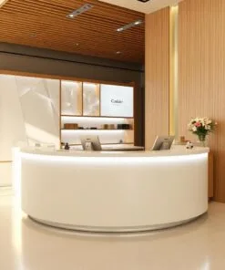 quầy thu ngân có đèn led trang trí