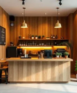 Quầy thu ngân quán cafe nhỏ