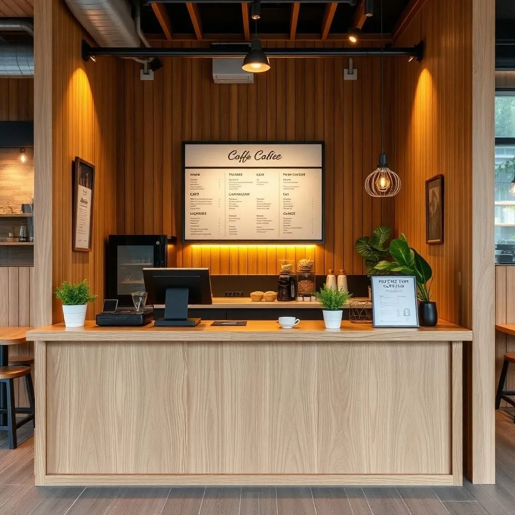 Quầy thu ngân quán cafe nhỏ