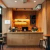 Quầy thu ngân quán cafe nhỏ