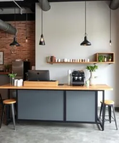 Quầy thu ngân quán cafe nhỏ