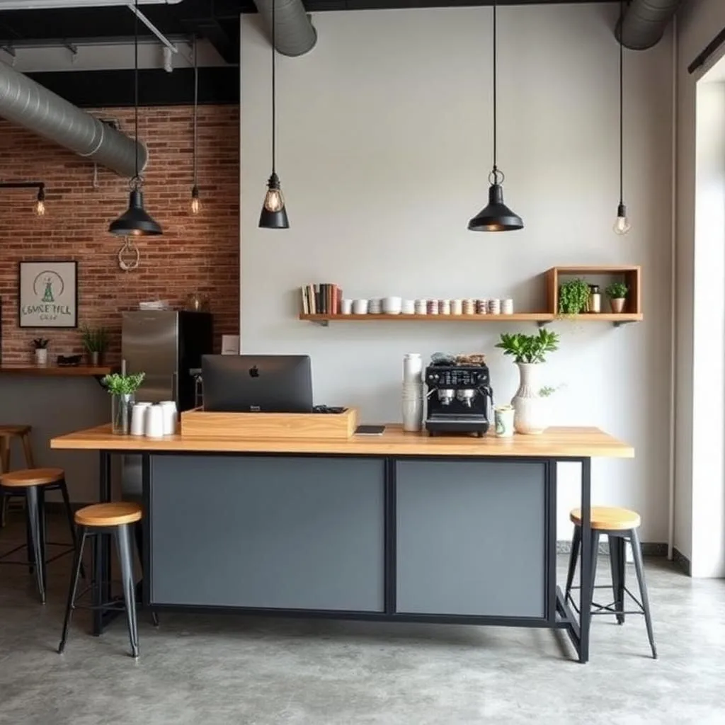 Quầy thu ngân quán cafe nhỏ
