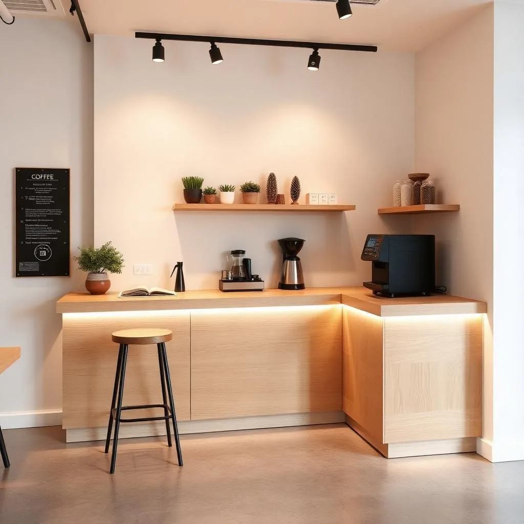 Quầy thu ngân quán cafe nhỏ