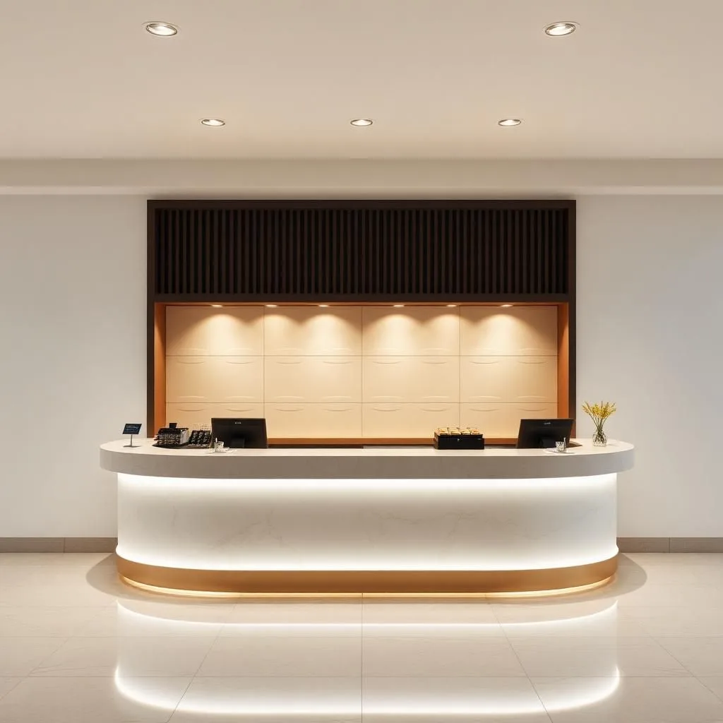 Quầy thu ngân nhà hàng sang trọng