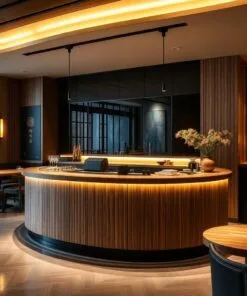 Quầy thu ngân nhà hàng sang trọng