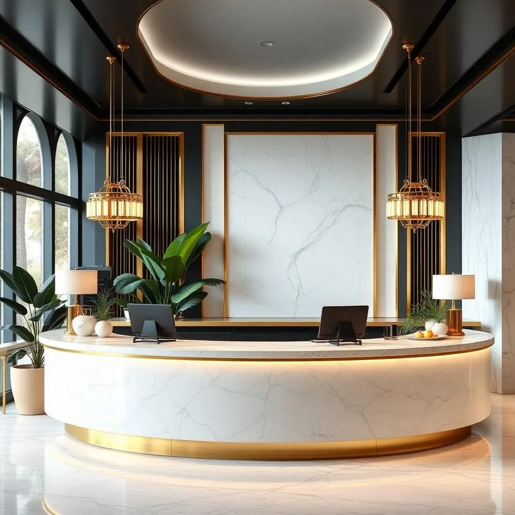 Quầy thu ngân nhà hàng sang trọng