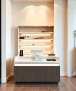 Quầy thu ngân mini phù hợp không gian hẹp