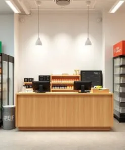 Quầy thu ngân mini phù hợp không gian hẹp