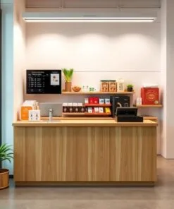 Quầy thu ngân mini phù hợp không gian hẹp