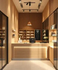 Quầy thu ngân mini phù hợp không gian hẹp