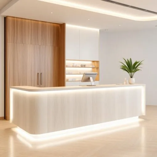 Quầy thu ngân hiện đại cho spa cao cấp