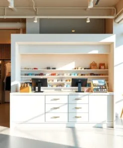 Quầy thu ngân phong cách trẻ trung năng động