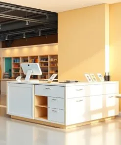 Quầy thu ngân phong cách trẻ trung năng động