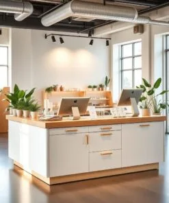 Quầy thu ngân phong cách trẻ trung năng động