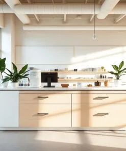 Quầy thu ngân phong cách trẻ trung năng động