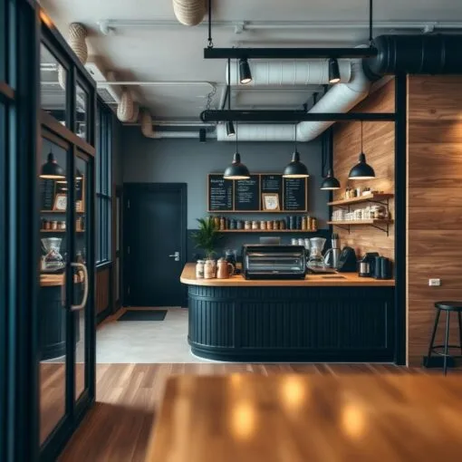 Quầy thu ngân quán cafe nhỏ gọn tiện lợi