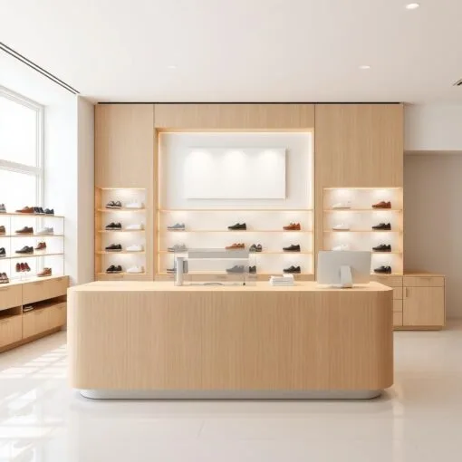 Quầy thu ngân shop giày dép