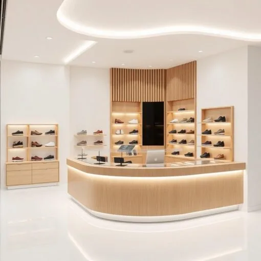 Quầy thu ngân shop giày dép