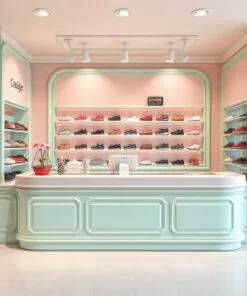 Quầy thu ngân shop giày dép