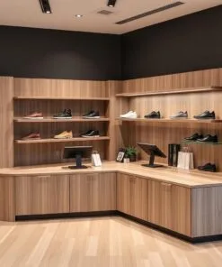 Quầy thu ngân shop giày dép