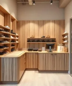 Quầy thu ngân shop giày dép