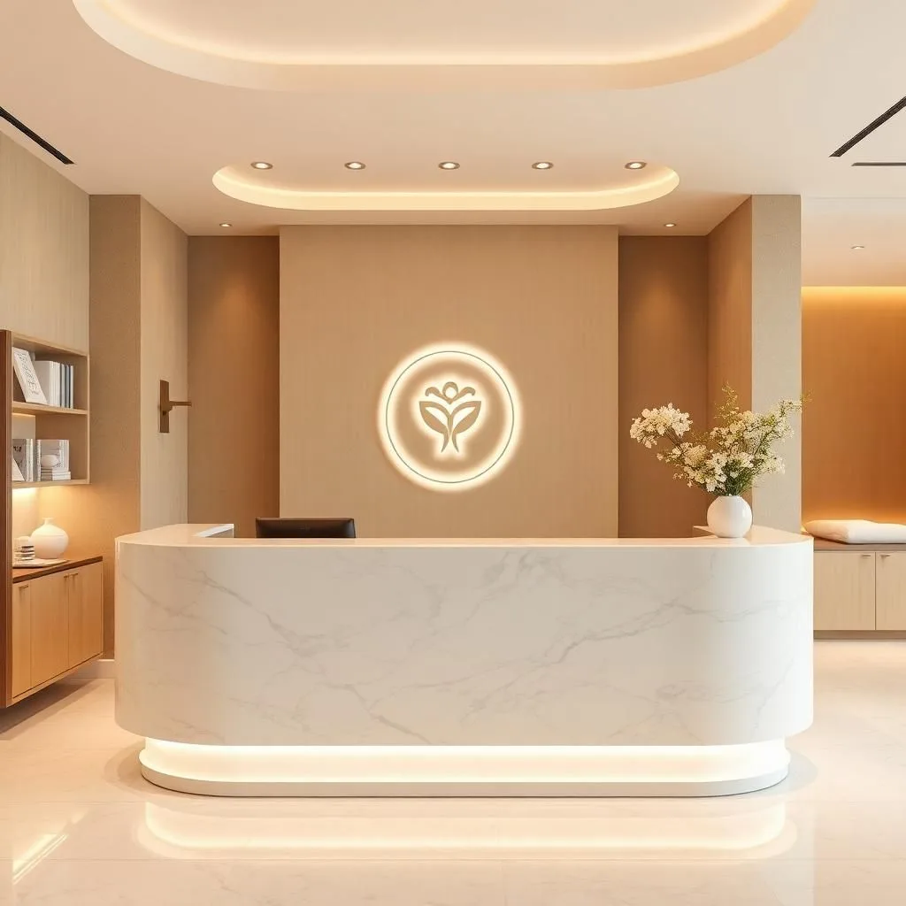 Quầy thu ngân phối đá marble