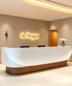 Quầy thu ngân phối đá marble