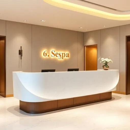 Quầy thu ngân phối đá marble