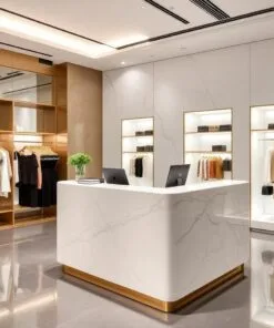 Quầy thu ngân phối đá marble