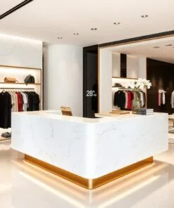 Quầy thu ngân phối đá marble