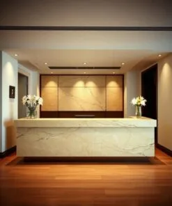 Quầy thu ngân phối đá marble