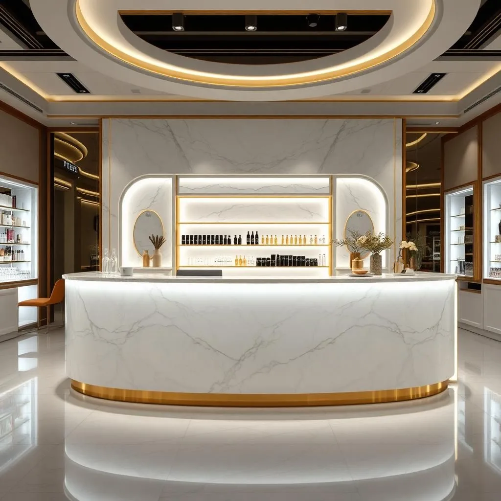 Quầy thu ngân shop trang sức Quầy thu ngân shop trang sức