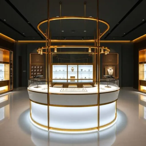 Quầy thu ngân shop trang sức
