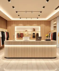 Quầy thu ngân shop quần áo