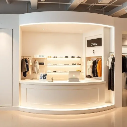 Quầy thu ngân shop quần áo