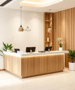 Quầy thu ngân kết hợp lễ tân spa