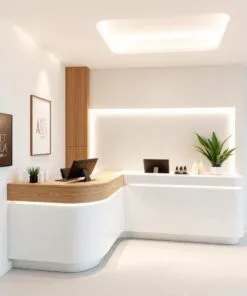 Quầy thu ngân kết hợp lễ tân spa