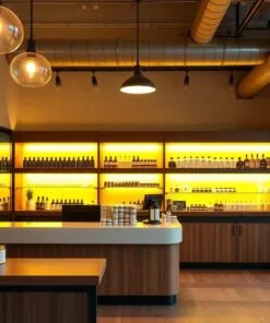 Quầy thu ngân kết hợp lễ tân spa