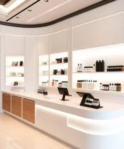 Quầy thu ngân có kệ trưng bày