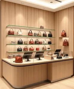 Quầy thu ngân có kệ trưng bày