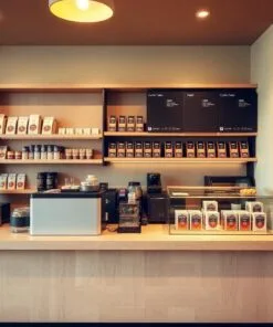 Quầy thu ngân có kệ trưng bày