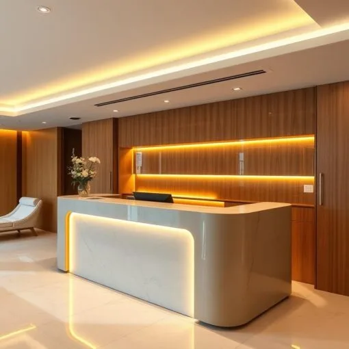 Quầy thu ngân phong cách luxury