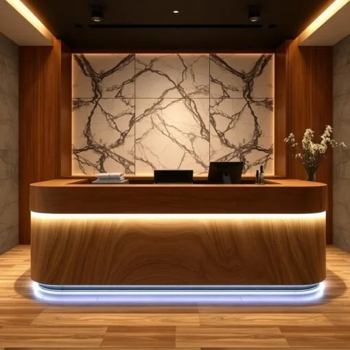 Quầy thu ngân phong cách luxury