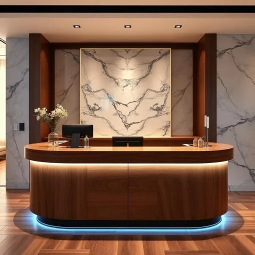 Quầy thu ngân phong cách luxury