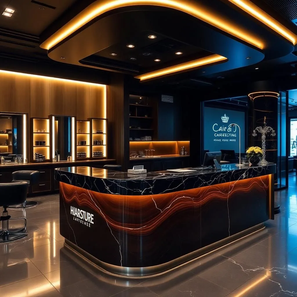 Quầy thu ngân phong cách luxury Quầy thu ngân phong cách luxury