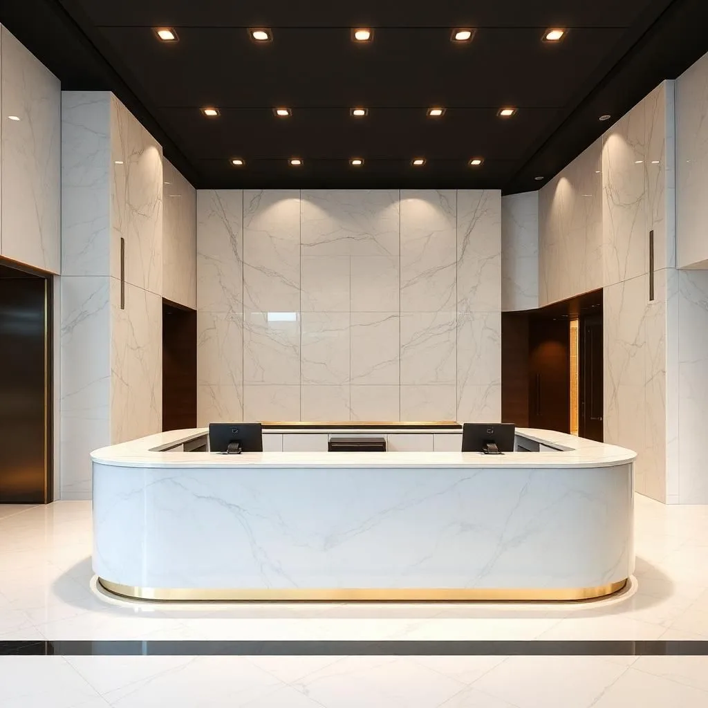 Quầy thu ngân phong cách luxury Quầy thu ngân phong cách luxury