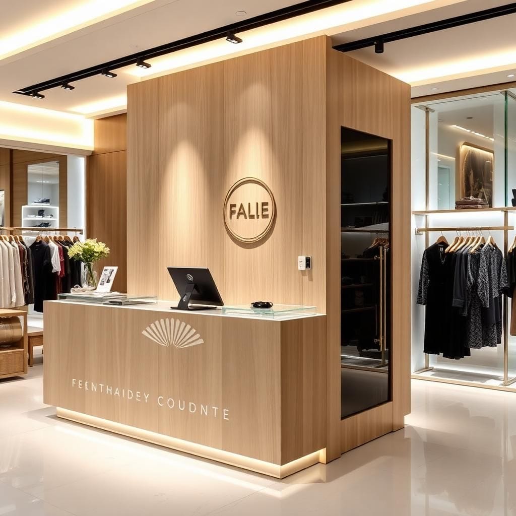 Quầy thu ngân phong cách Nhật Bản